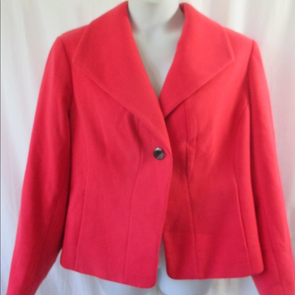 Evan Picone Jackets & Blazers - Evan Picone Short Jacket Blazer Sz 2X Wing Collar
